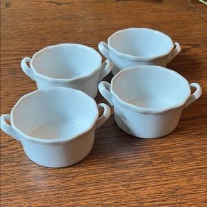 White Porcelain Ramekins — Set of 4